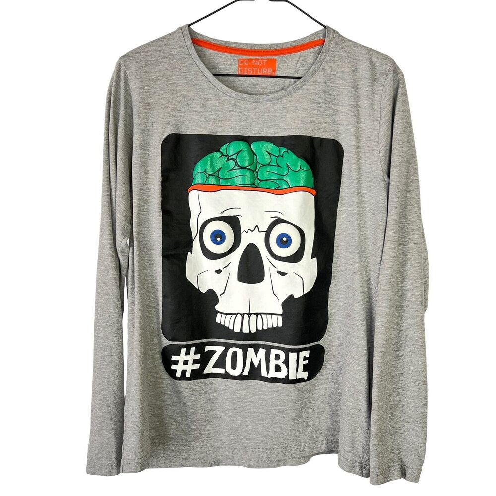 Marks & Spencer Do Not Disturb Zombie Skull Puff Eye Youth 15-16 Years Sleep Top